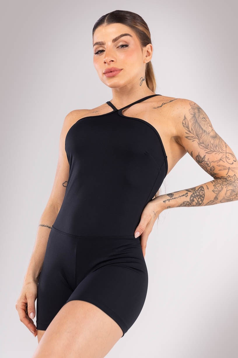 Macaquinho com Alças Diferenciadas Reguláveis (Preto) | Ref: K4439-C - Imagem 2