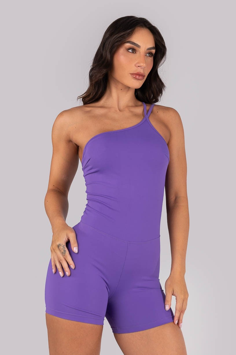 Macaquinho Assimétrico com Alças Duplas (Violeta) | Ref: K4575-A - Imagem 2