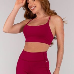 [CONJUNTO] Short + Top com Alças Ajustáveis nas Costas (Açaí) | Ref: K4386-C