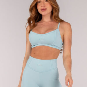 [CONJUNTO] Short + Top com Alças e Detalhe Em Chapado (Glacial) | Ref: K4649-B