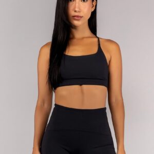 [CONJUNTO] Short + Top com Tiras Trabalhadas nas Costas (Preto) | Ref: K4688-B