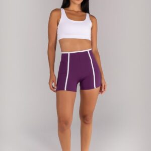 [CONJUNTO] Short + Top com Alças Largas e Costas Abertas (Branco) | Ref: K4696-B