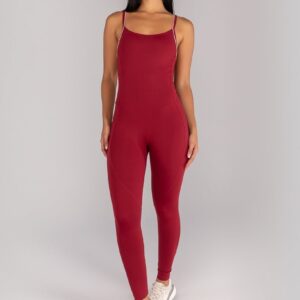 Macacão Padrão (Vinho / Off-White) | Ref: K4698-B