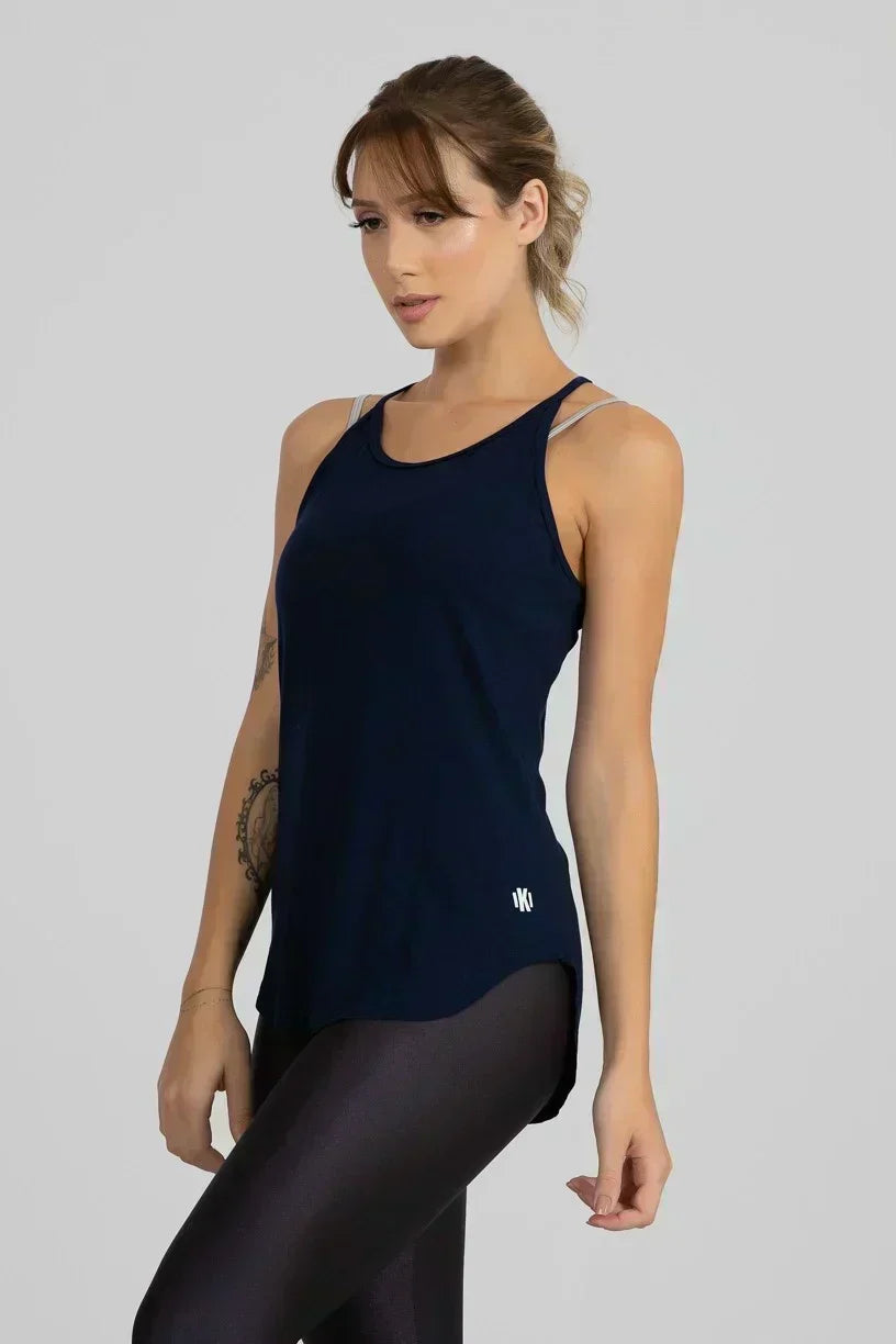 REGATA VISCOLYCRA ABAULADA (AZUL MARINHO) - Imagem 2